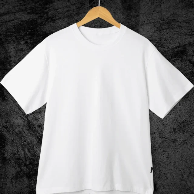 White Plain tshirt front