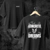 Concrete Dreams design Black color in back front both side