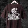 Do not disturb while I am working out Maroon color in back mockup