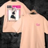 Girl Power design Peach color in back and front side