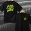 Push your limits Black Print front Back