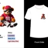 Teddy Bear Design on front side tshirt display