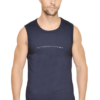 Sleeveless Gym T-Shirt – Fitness Fitfame Branded (Navy)