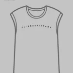 Grey Melange Sleeveless Gym T-Shirt - Fitness Fitfame Branded