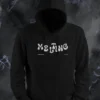 Melting Hoodie Front Black