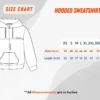 Size Chart Hooded SweatShirt